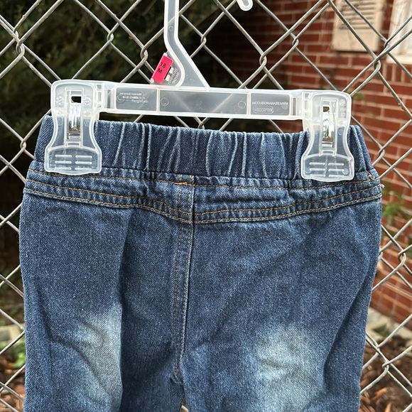 SHEIN Elastic Waist Distressed Infant Baby Denim Blue Jeans Size 68 is 4-6 Mon. - Picture 6 of 14